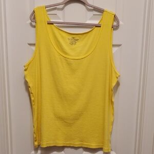 Faded Glory 🌻 Yellow Sleeveless Tank Top 5X